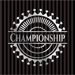 Championship Silvery Emblem Or Badge