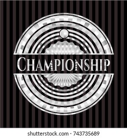 Championship silvery shiny emblem