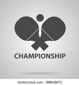  Championship of tennis Vector illustration