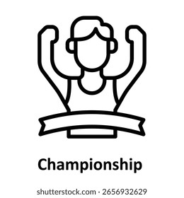 Championship Vetor Icon que pode facilmente modificar ou editar
