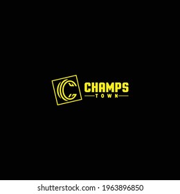 Champs Town Gaming Logo Design Vector Illustration