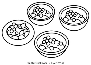 Chana masala line art design creative drawing artwork