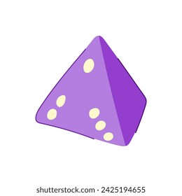 chance dice cartoon. board realistic, black web, one number chance dice sign. isolated symbol vector illustration
