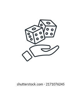 chance icons  symbol vector elements for infographic web