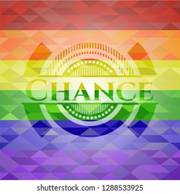 Chance lgbt colors emblem 
