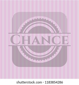 Chance pink emblem