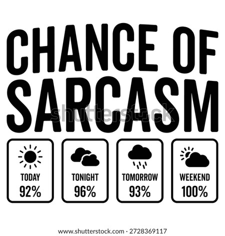 Chance Of Sarcasm Joke Funny
