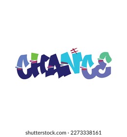 CHANCE vector lettering typography for t-shirt design