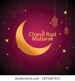 Chand Raat Mubarak with beautiful background