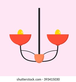 Chandelier bulb vector Design element eps10
