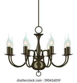 Chandelier with candles