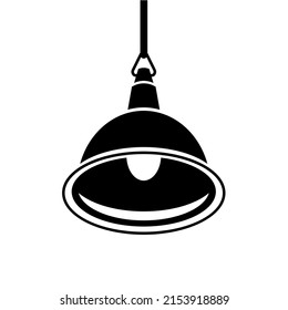 Chandelier ceiling lamp icon. Interior simple style detailed logo vector illustration isolated.