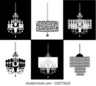 Chandelier Collection Vector