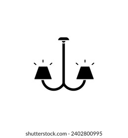 chandelier concept line icon. Simple element illustration. chandelier concept outline symbol design.