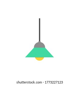 Lámpara de araña, icono de la lámpara de techo, ilustración vectorial aislada en fondo blanco