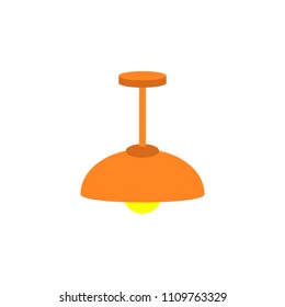 chandelier flat icon. Element of furniture colored icon for mobile concept and web apps. Detailed chandelier flat icon can be used for web and mobile. Premium icon on white background