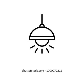 Lüster-Flachsymbol. Leuchtende Schilder für Design-Logo, Visitenkarte, etc. Einmaliges, qualitativ hochwertiges Umrisssymbol für Webdesign oder mobile App. Kronleuchter-Umriss-Piktogramm.