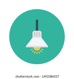 chandelier glyph flat vector icon