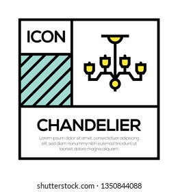 CHANDELIER ICON CONCEPT