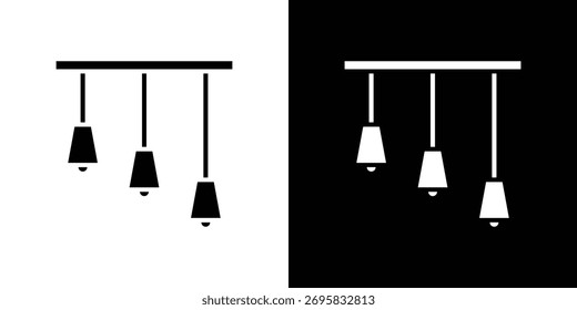 Kronleuchter Symbol Konzept Design Element. Piktogramm-Symbole.