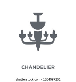 Chandelier icon. Chandelier design concept from Furniture and household collection. Simple element vector illustration on white background.