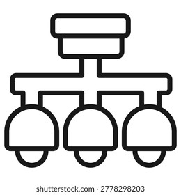 Chandelier Icon Element For Design