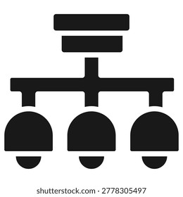 Chandelier Icon Element For Design