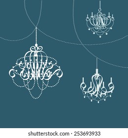 Chandelier icon great for any use. Vector EPS10.