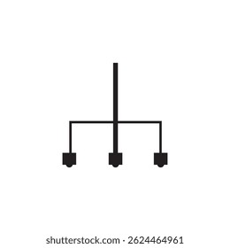 chandelier icon illustration element design