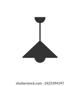 Chandelier icon isolated on white background. Lamp symbol modern, simple, vector, icon for website design, mobile app, ui. Vector Illustration