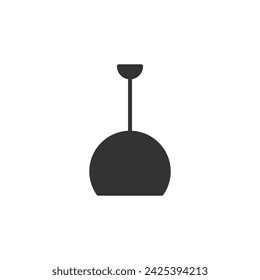 Icono de araña aislado sobre fondo blanco. Símbolo de la lámpara moderna, simple, vector, icono para el diseño del sitio web, aplicación móvil, ui. Ilustración vectorial