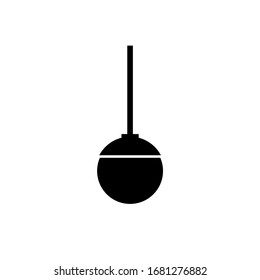 Chandelier icon, logo isolated on white background