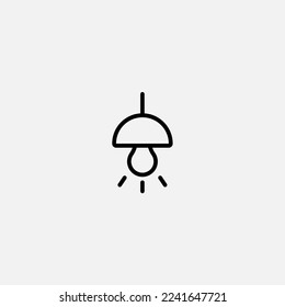 Chandelier icon sign vector,Symbol, logo illustration for web and mobile