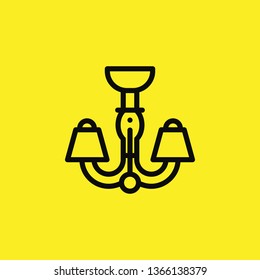 chandelier icon vector