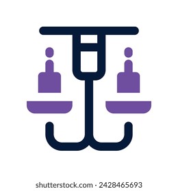 Kronleuchter-Symbol. Vektor-Doppelton-Symbol für Ihre Website, Handy, Präsentation und Logo-Design.