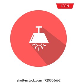Chandelier icon vector isolated on background.