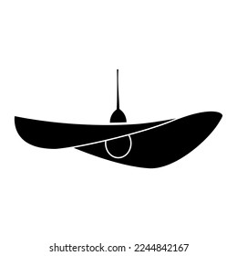 Vector de icono de candelabro. signo de ilustración lustere. símbolo luster o logotipo.
