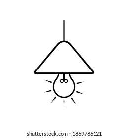 Vector de icono de candelabro en fondo blanco