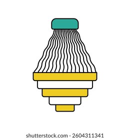chandelier icon with white background vector stock illustration
