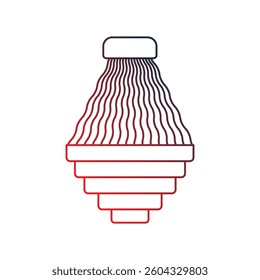 chandelier icon with white background vector stock illustration
