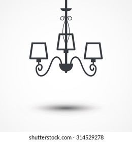 Chandelier isolated on a background