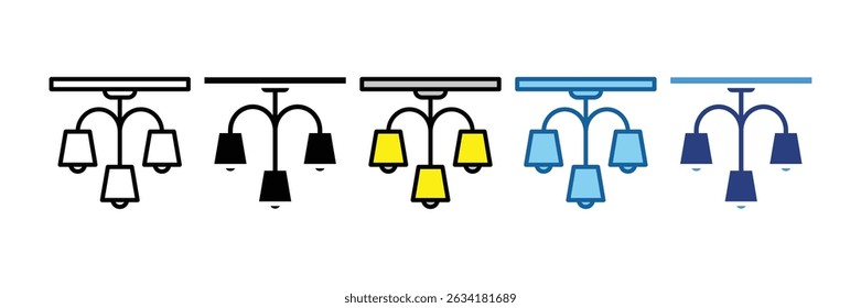 Kronleuchter Licht Symbol Element für Design