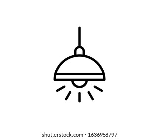 Chandelier  line icon. Vector symbol in trendy flat style on white background. Chandelier  sing for design.