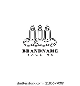 Chandelier Logo Icon Design Template Modern Vector Illustration