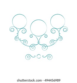 Chandelier logo. Vector hanging lamp logo