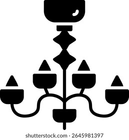 Chandelier New Creative Vector Icons Design