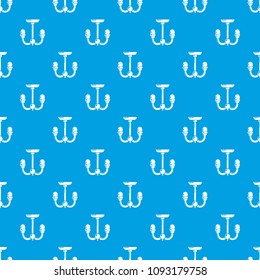 Chandelier pattern vector seamless blue repeat for any use