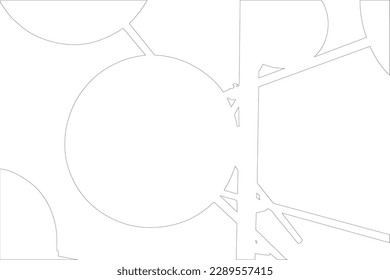 Chandelier silhouette drawing. Pendant light vector drawing