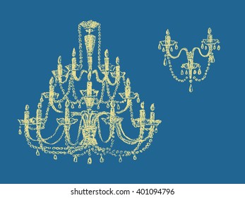 chandelier silhouettes