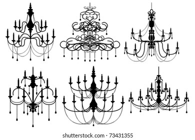 chandelier silhouettes